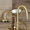 Aqua Vintage Wall Mount Clawfoot Tub Faucet, Brushed Brass AE7T7WLL - alternate 3